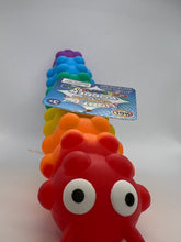 Light Up Suction Push Popper Rainbow Caterpillar